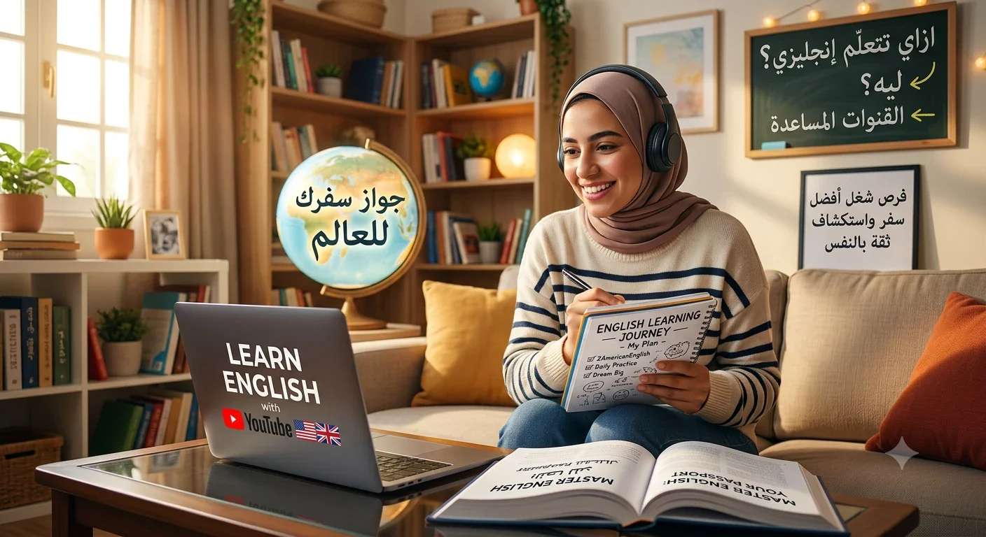 image about ​جواز سفرك للعالم: ليه الإنجليزي مش رفاهية، وازاي تتقنه من كنبتك؟