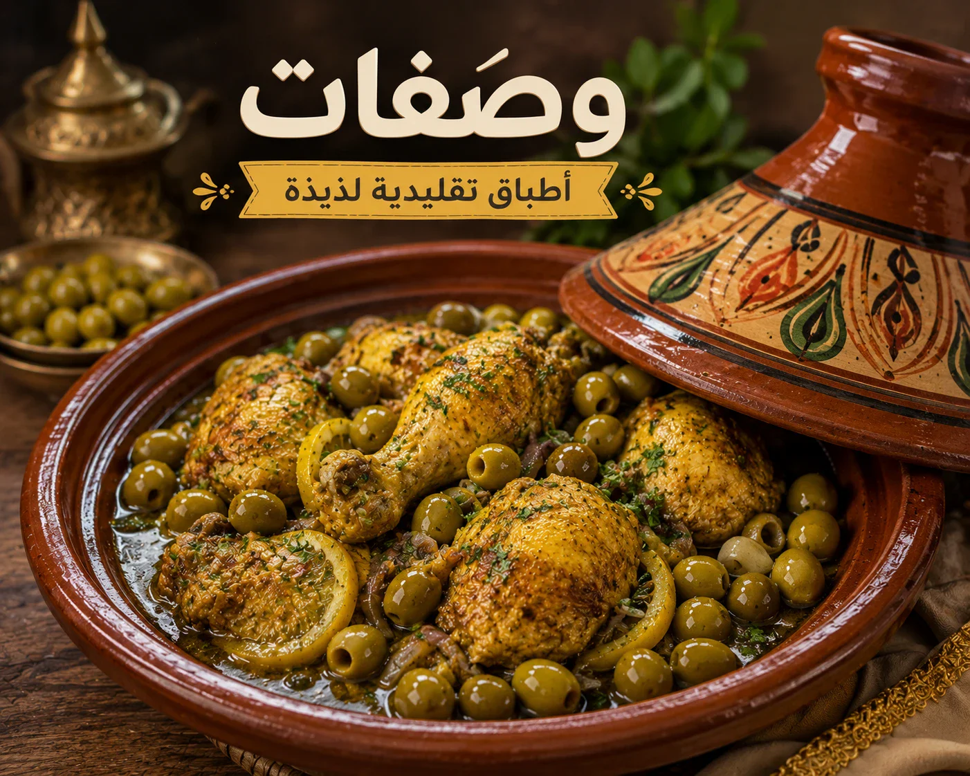 image about طاجين الدجاج بالزيتون