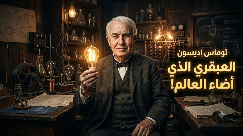 image about توماس إديسون.. العبقري الذي أضاء العالم وغيّر مستقبل البشرية