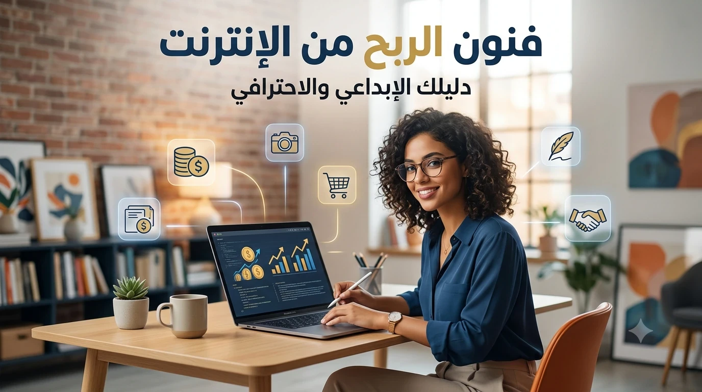 image about من الشاشه الى البنك : دليلك الشامل لتحويل وقتك على الانترنت الى الاستقلال الكامل ماديا