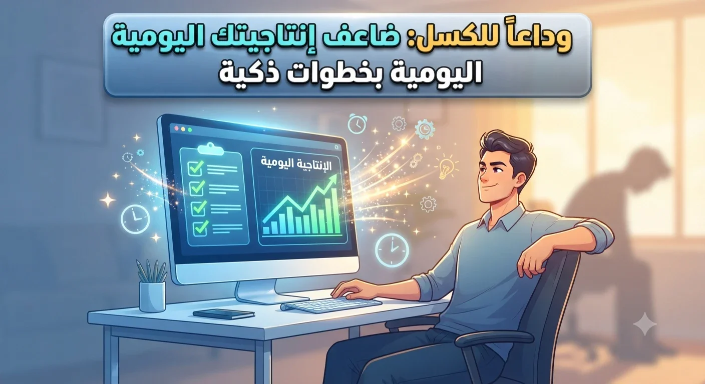 image about 5 خطوات سحرية للتخلص من الكسل ومضاعفة إنتاجيتك يومياً