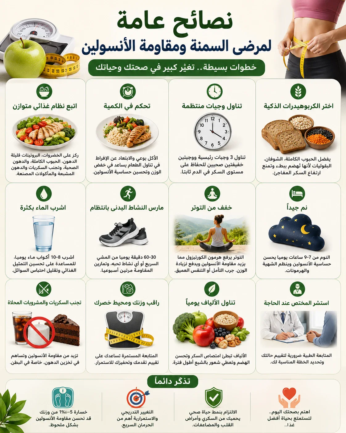 image about زيادة الوزن رغم اتباع الدايت؟ تعرف على دور مقاومة الأنسولين