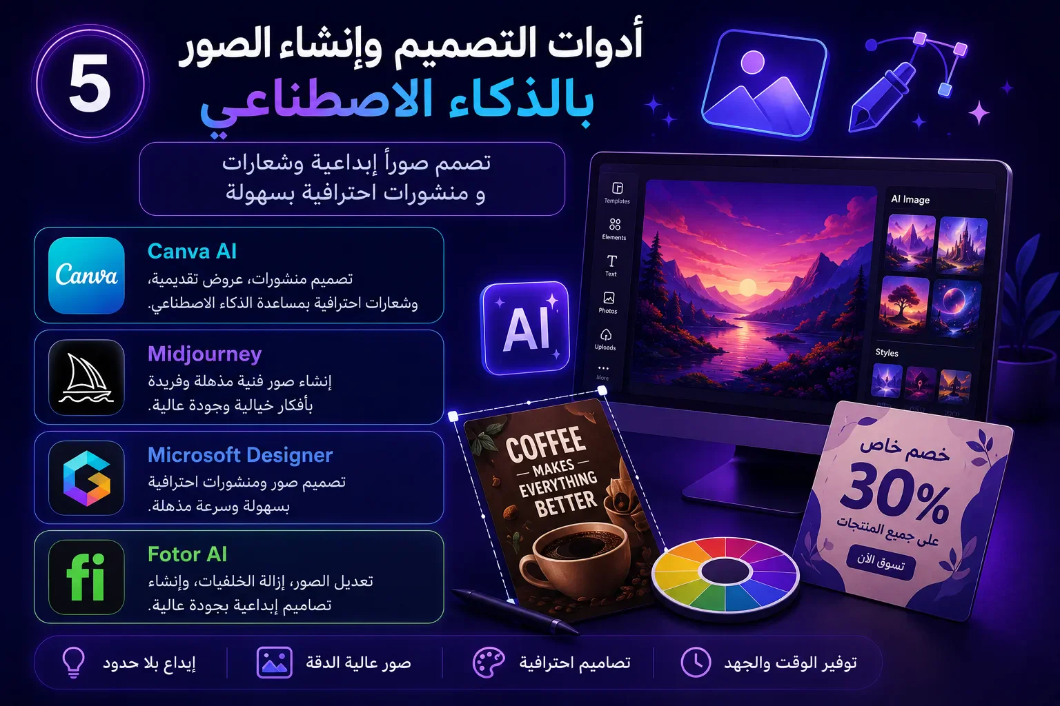 image about "أفضل 10 أدوات ذكاء اصطناعي مجانية في 2026 ستوفر عليك ساعات من العمل"