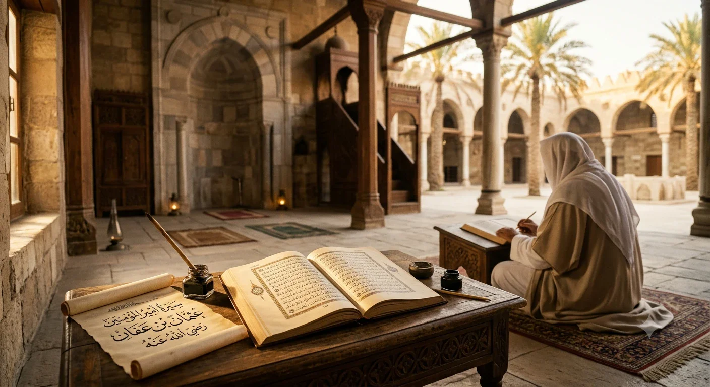 image about سيدنا عثمان بن عفان رضي الله عنه: السيرة الكاملة وأهم إنجازاته وسبب لقبه بذي النورين