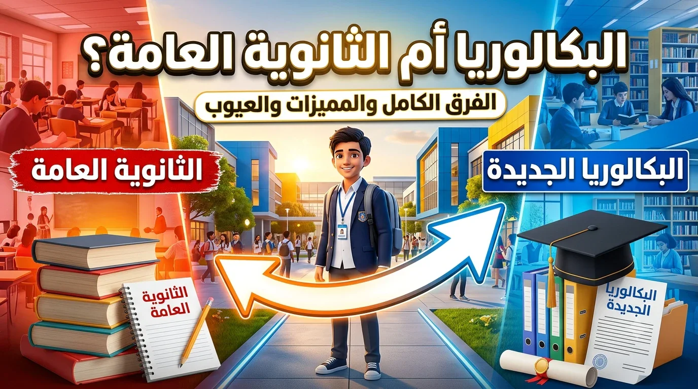 image about 🚨 البكالوريا الجديدة أم الثانوية العامة؟ مقارنة شاملة تكشف كل الفروق والمميزات والعيوب!