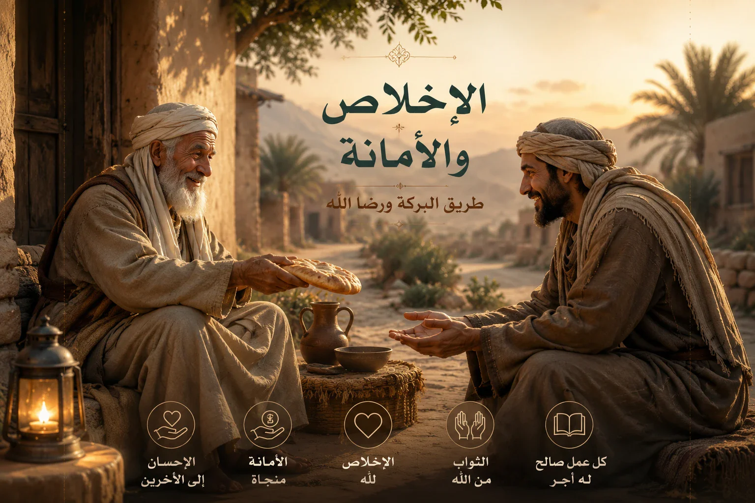 image about الرجل العجوز والمسافر والقطعة الذهبية