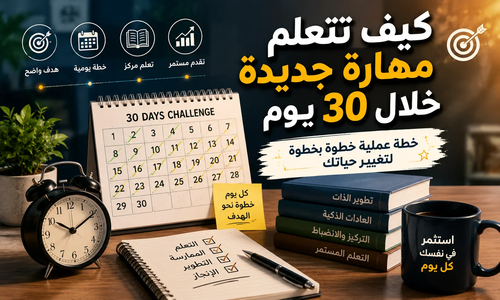 image about كيف تتعلم مهارة في 30 يوم؟ خطة بسيطة هتساعدك تبدأ صحكيف تتعلم مهارة في 30 يوم؟ خطة بسيطة هتساعدك تبدأ صح