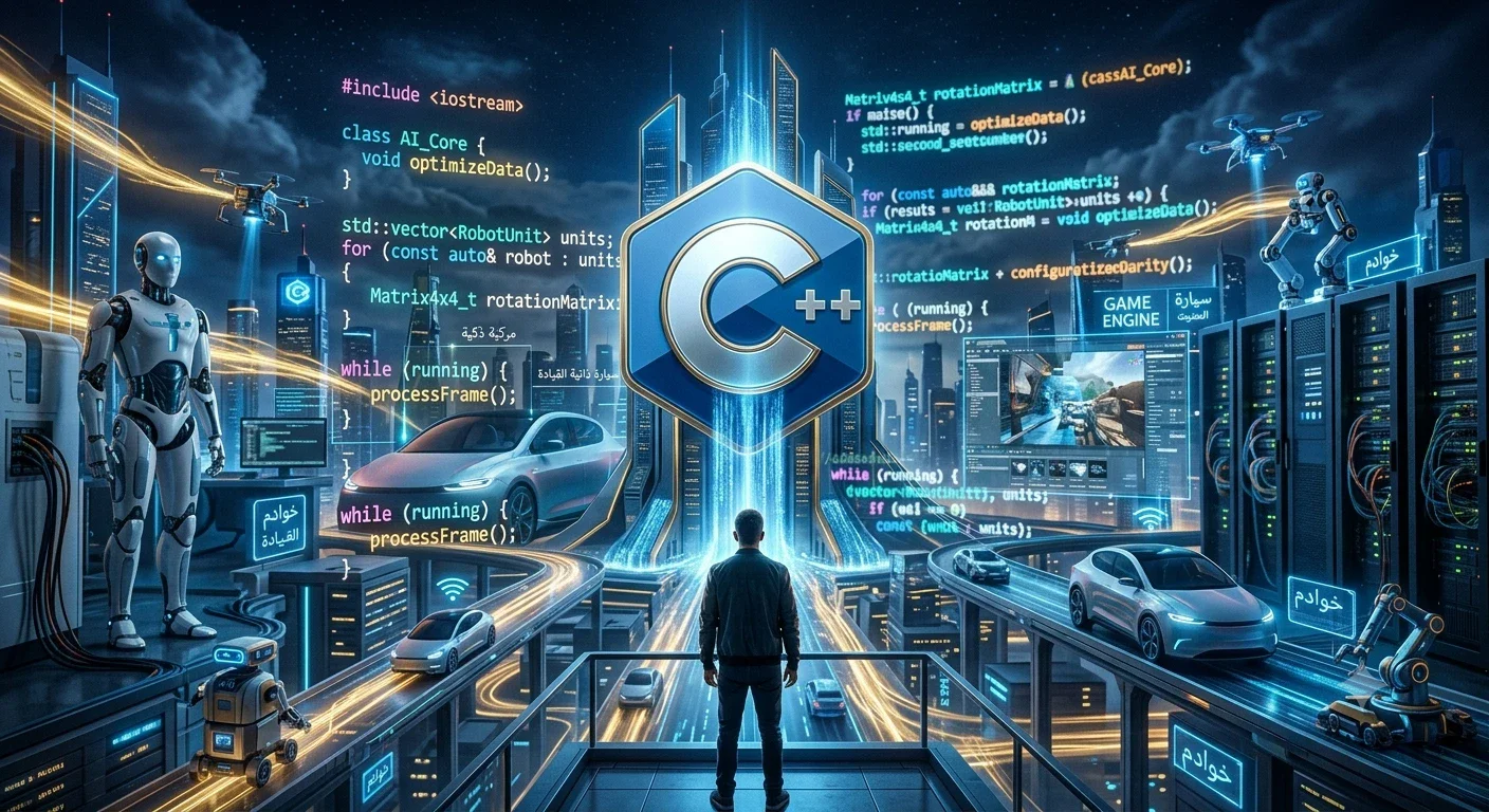 image about 💙 C++... اللغة التي صنعت أقوى البرامج والألعاب في العالم، فهل أنت مستعد لإتقانها؟