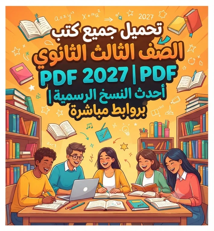 image about 📚 تحميل جميع كتب الصف الثالث الثانوي 2027 PDF المنهج الجديد | أحدث النسخ الرسمية بروابط مباشرة