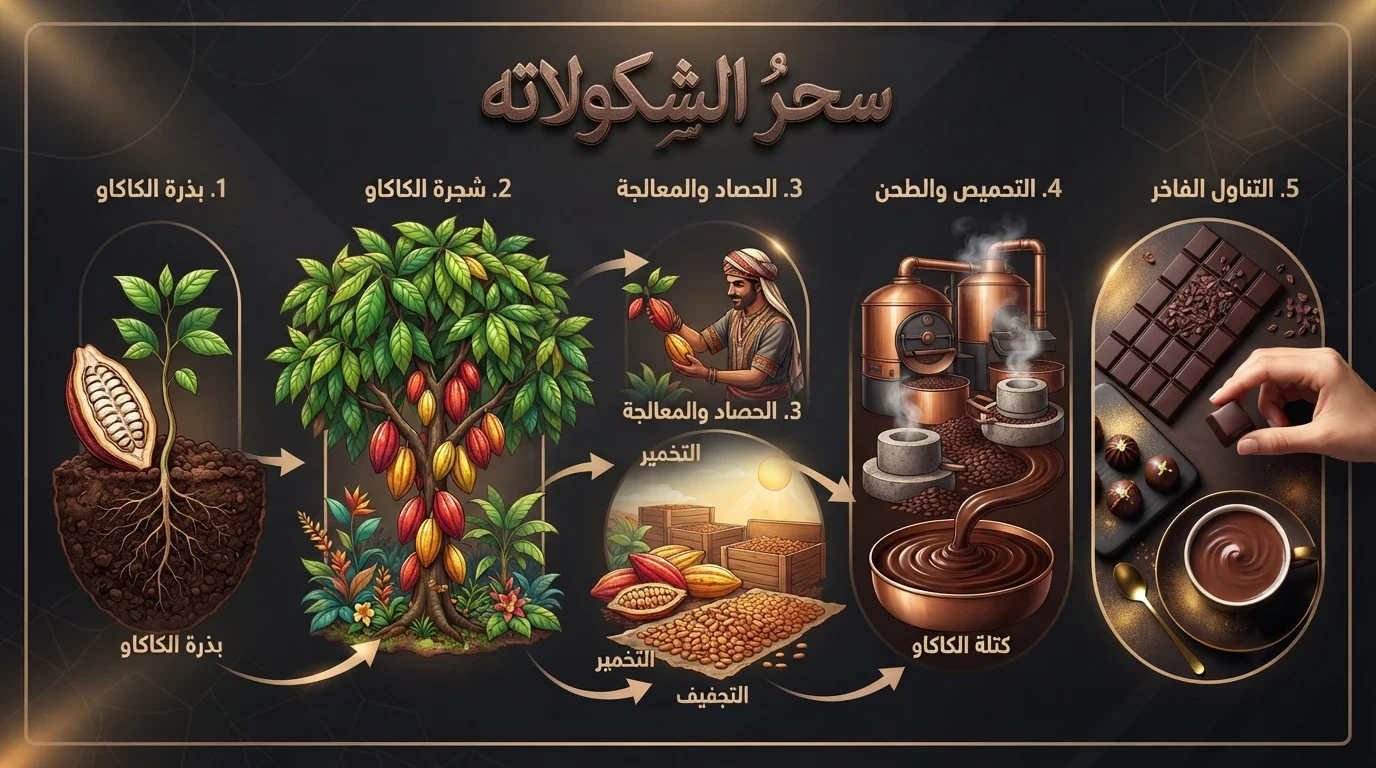 image about رحلة الشوكولاتة من الحبة إلى تحسين المزاج ونمط الحياة