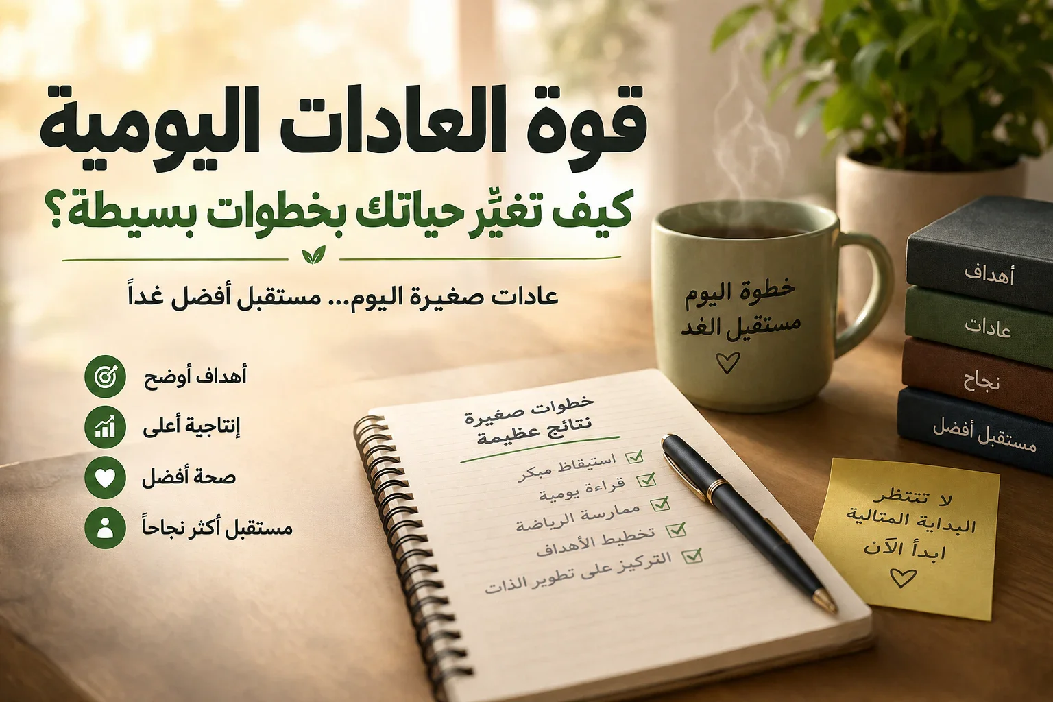 image about عادة واحدة يوميًا قد تغيّر مستقبلك بالكامل!
