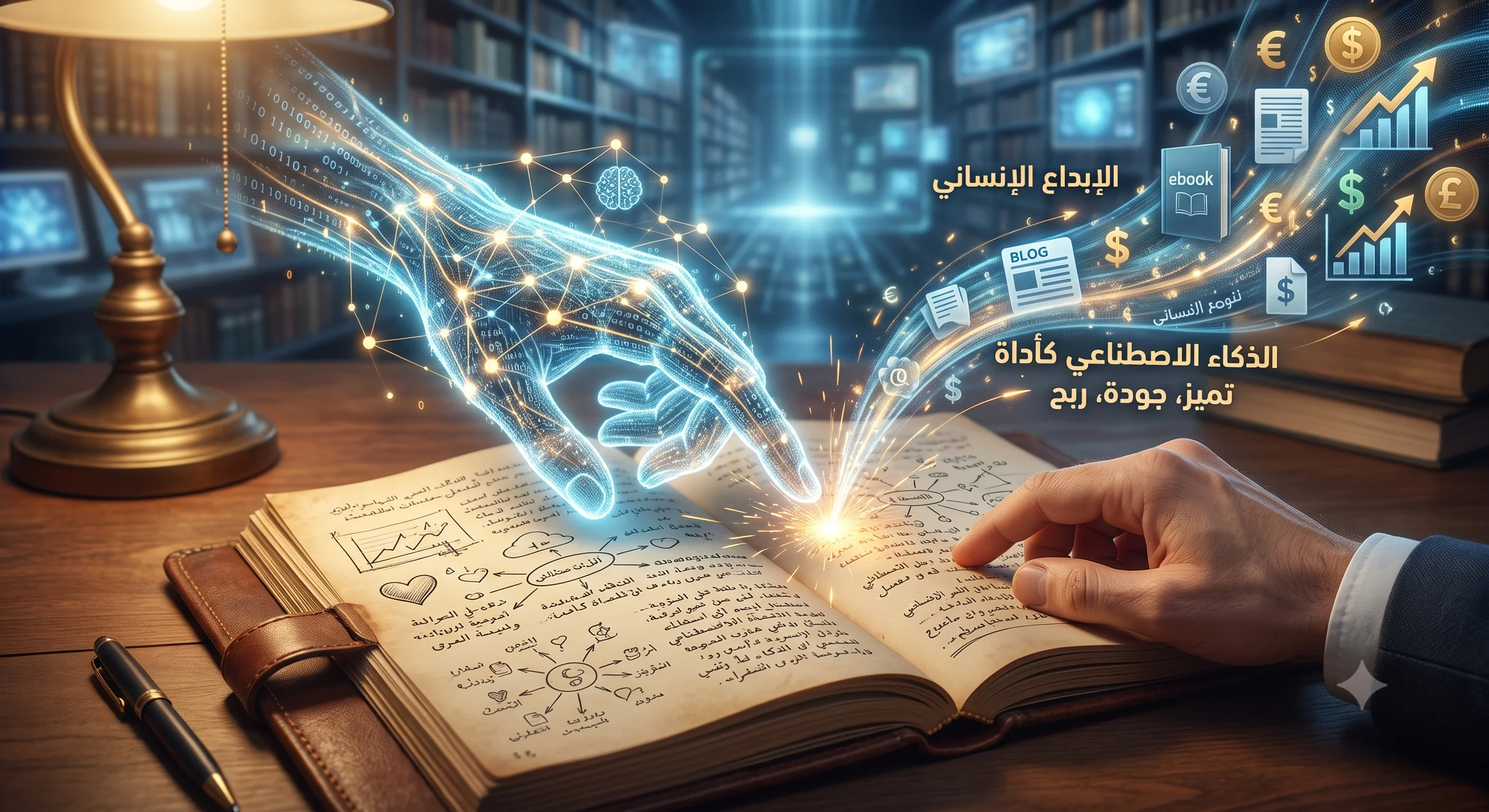 image about الكتابة والذكاء الاصطناعي: كيف تربح من الإنترنت دون أن تفقد بصمتك الإنسانية؟