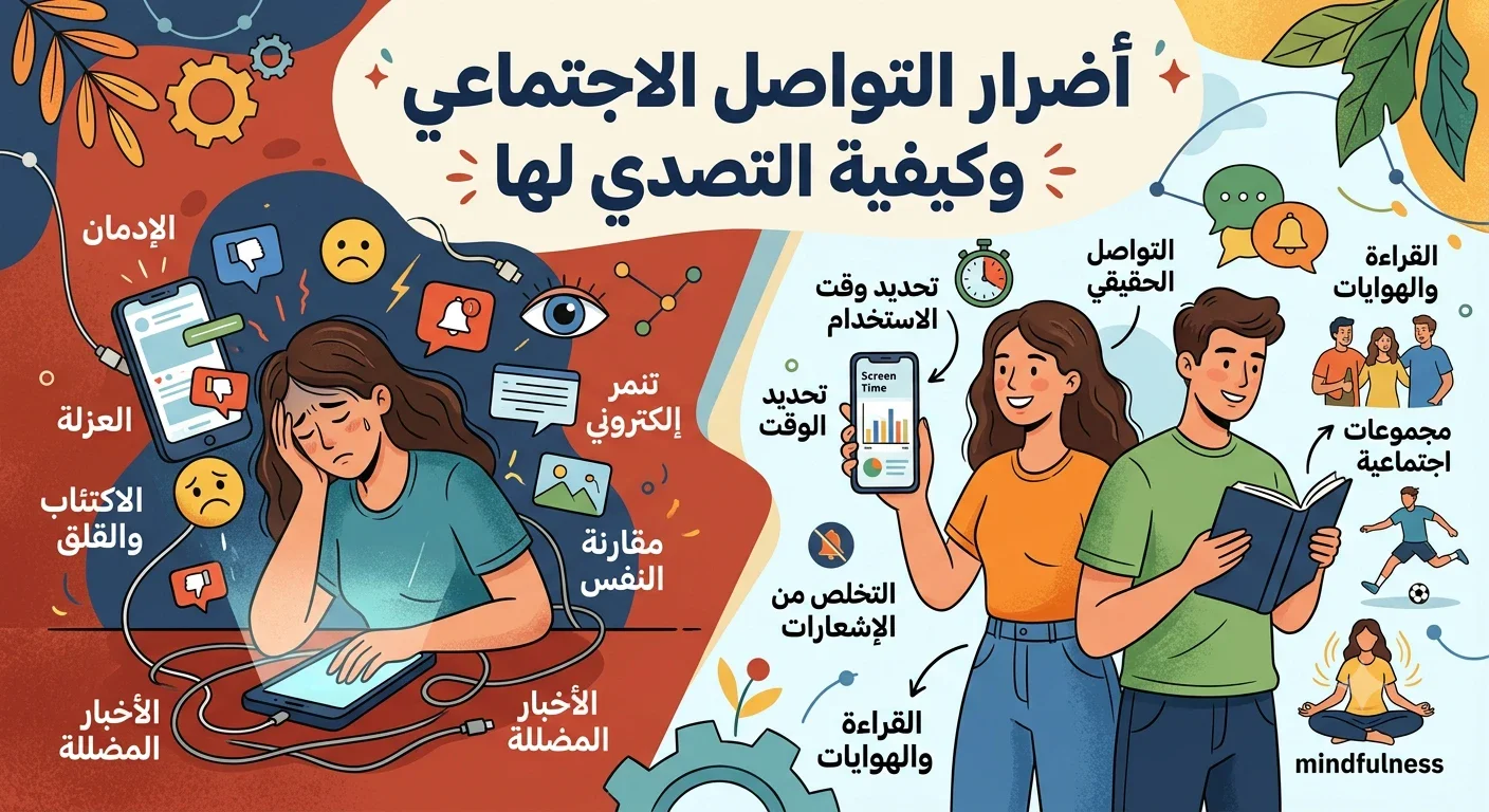 image about أضرار مواقع التواصل الاجتماعي وكيفية التصدي لها