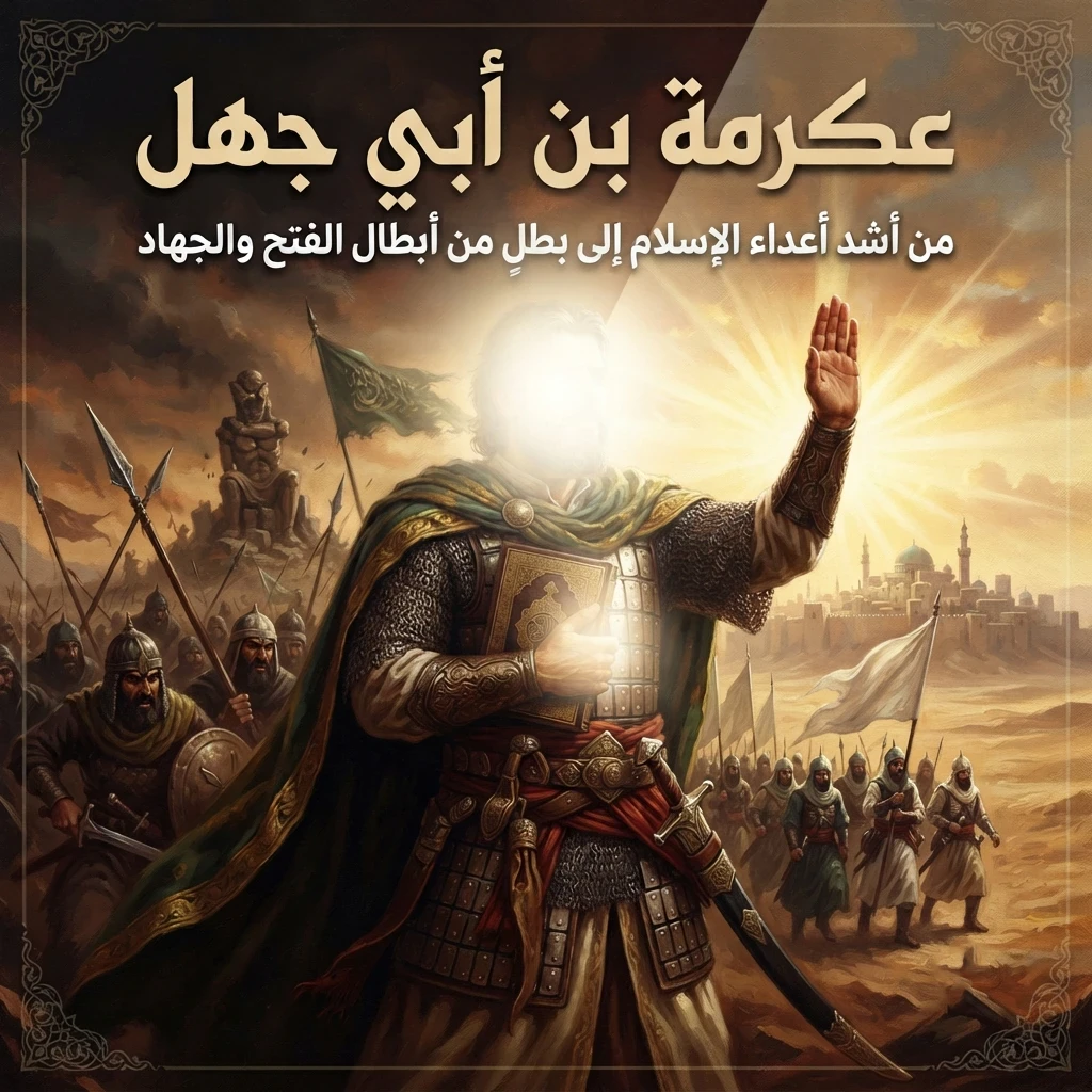 image about عكرمة بن أبي جهل.. من أشد أعداء الإسلام إلى بطلٍ من أبطال الفتح والجهاد