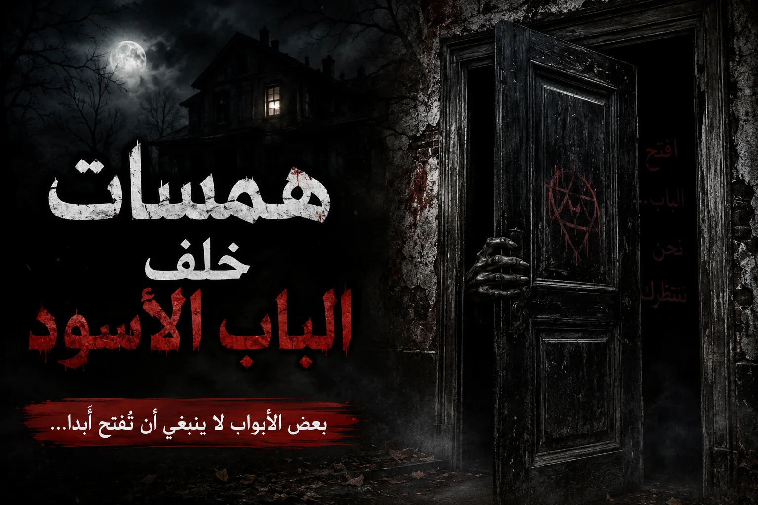 image about همسات خلف الباب الأسود