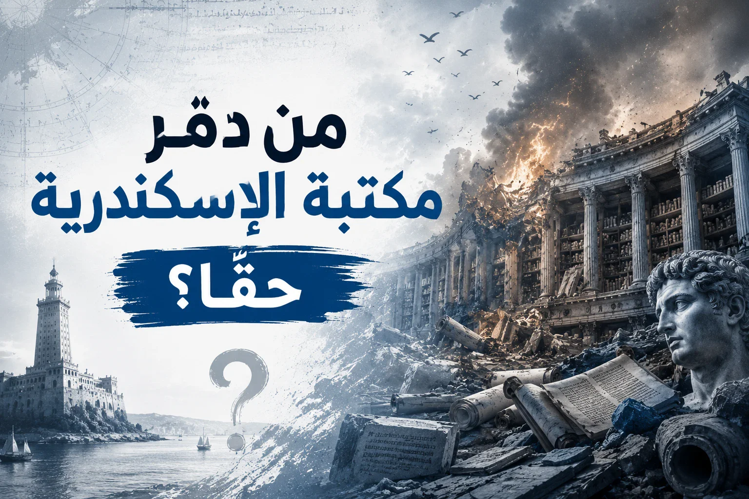 image about قصة اختفاء مكتبة الإسكندرية: هل احترقت حقاً أم تبخرت في الغموض؟