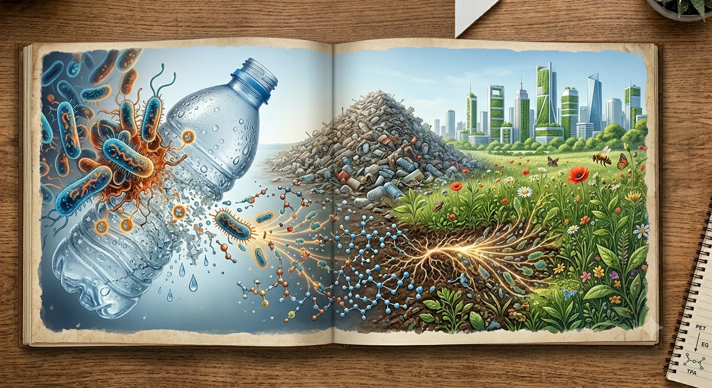 image about [اسرار العلم 2] البكتيريا الآكلة للبلاستيك: كيف يدمر اكتشاف مجهري جبال النفايات؟