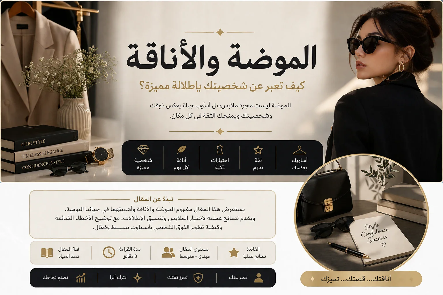 image about أسرار إطلالة تعكس شخصيتك وتزيد ثقتك بنفسك