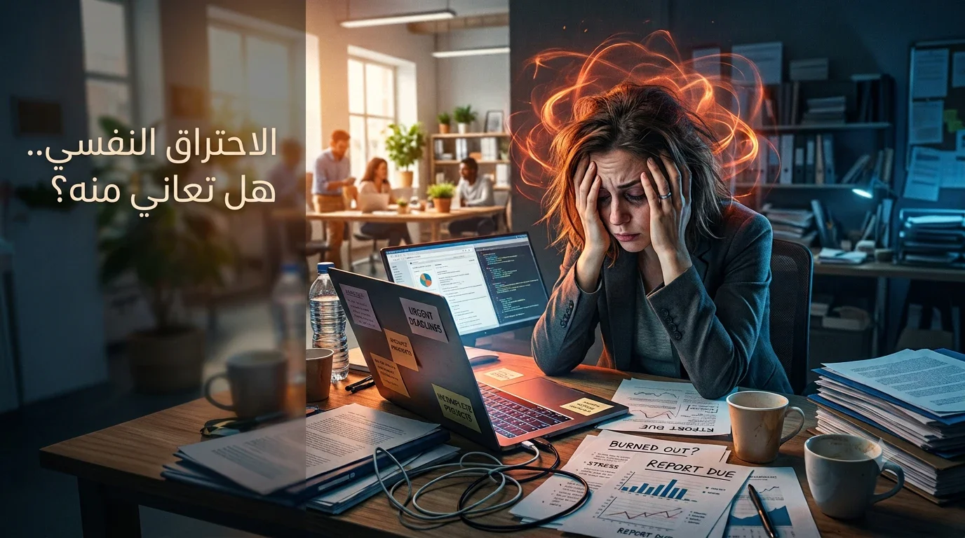 image about الاحتراق النفسي: ما هو ؟ , أسبابه ، أعراضه ، وطرق العلاج والوقاية منه