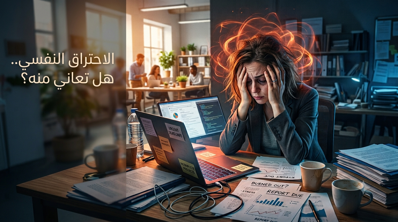 الاحتراق النفسي هو حالة من الإجهاد الجسدي والعاطفي والعقلي