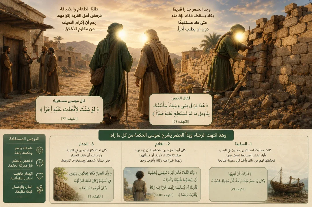 image about قصة الخضر عليه السلام كاملة مع سيدنا موسى | أسرار الرحلة والدروس المستفادة من سورة الكهف