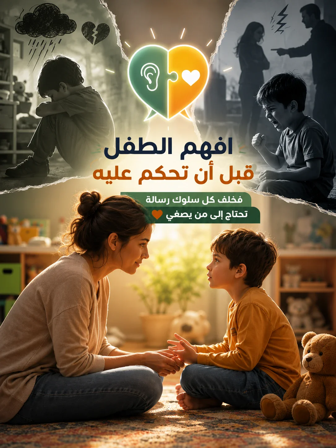 image about افهم الطفل قبل أن تحكم عليه.. فخلف كل سلوك رسالة تحتاج إلى من يصغي