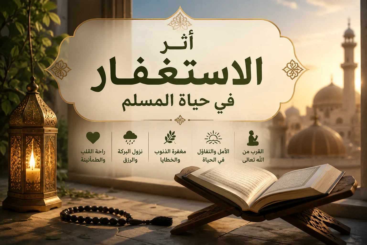 image about بركة الاستغفار في حياة المسلم