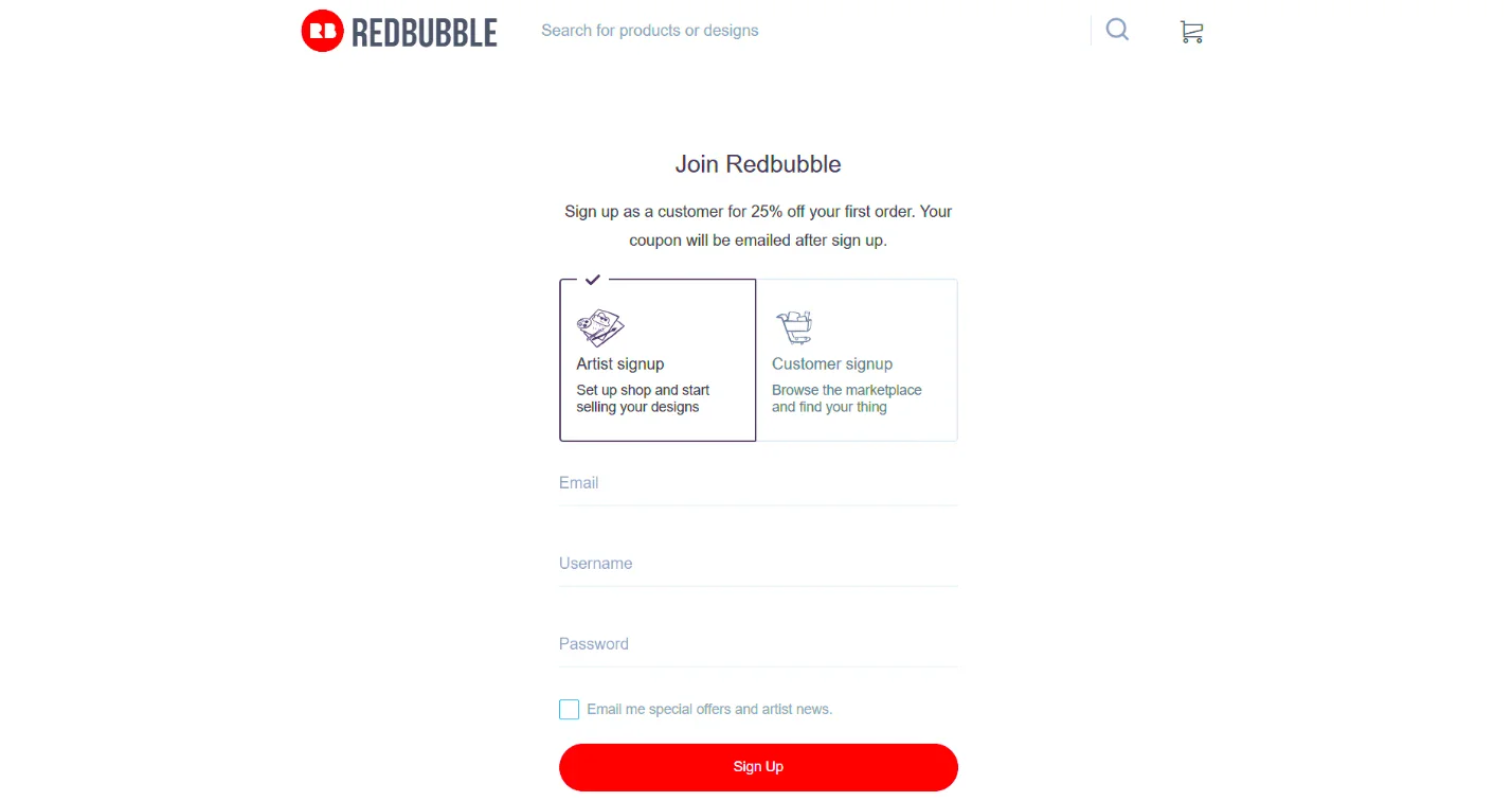 image about كيفية الربح من موقع Redbubble للمبتدئين 2026