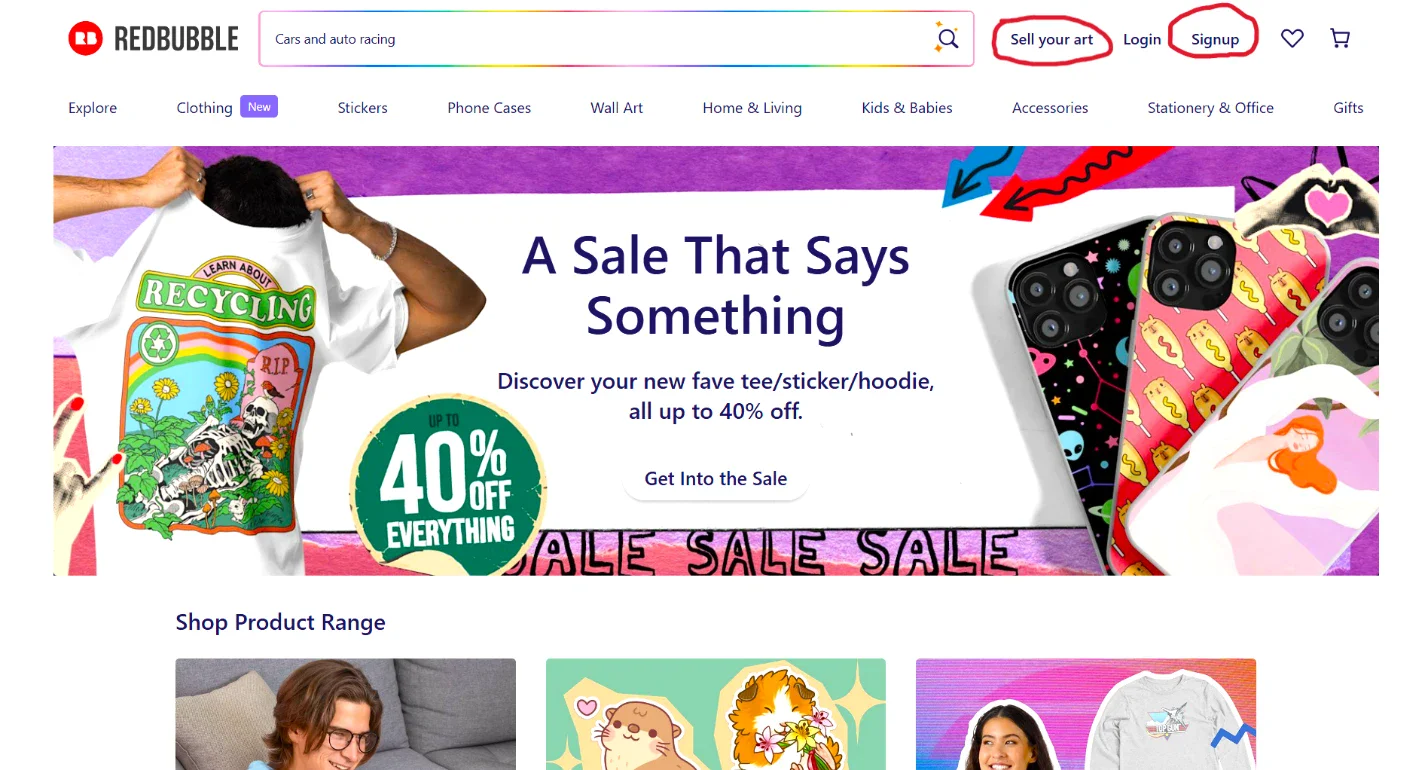 image about كيفية الربح من موقع Redbubble للمبتدئين 2026