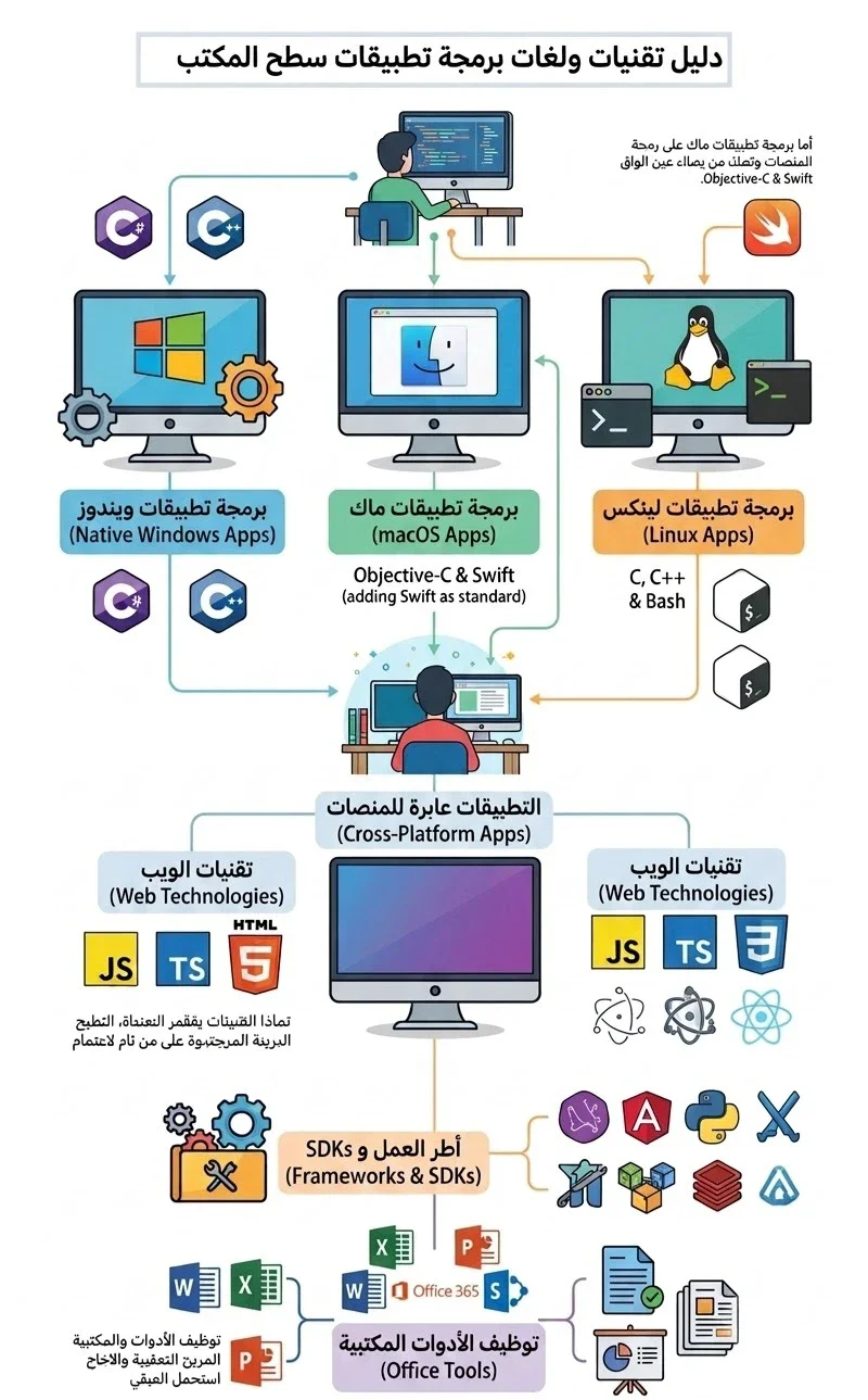 image about دليلك الشامل لتقنيات ولغات برمجة تطبيقات سطح المكتب