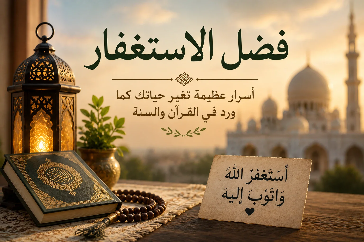 image about فضل الاستغفار في الإسلام | فوائده وأفضل صيغ الاستغفار من القرآن والسنة