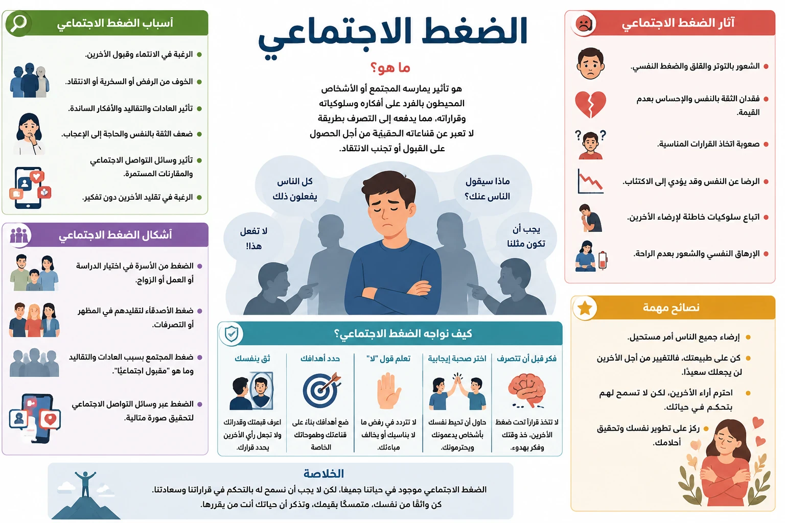 image about مخاطر الضغط الاجتماعي