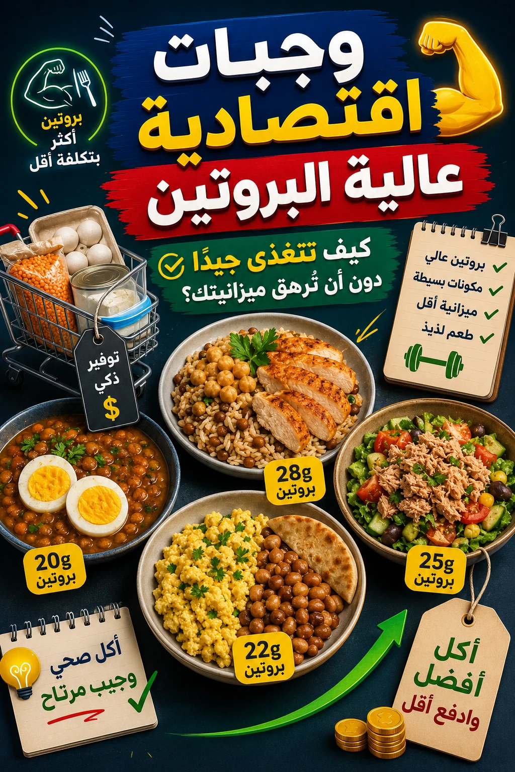 image about وجبات اقتصادية عالية البروتين.. كيف تتغذى جيدًا دون أن تُرهق ميزانيتك؟