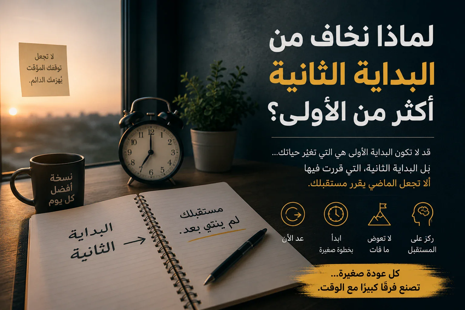 image about لماذا نخاف من البداية الثانية أكثر من الأولى؟