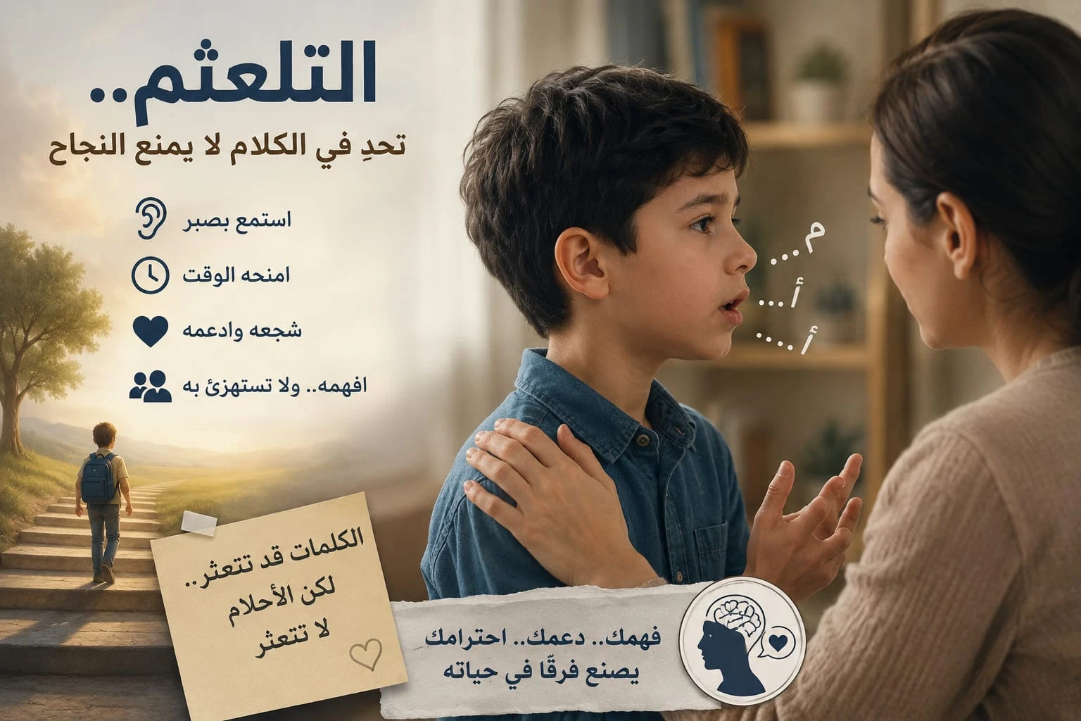 image about التلعثم... تحدٍ في الكلام لا يمنع النجاح
