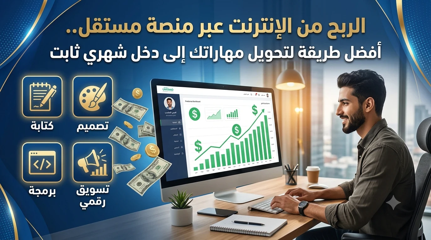 image about كيف تبدأ رحلتك في العمل الحر على منصة مستقل وتحقق أول أرباحك؟