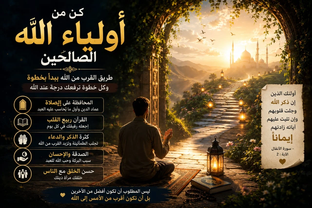 image about 🕊️ ليسوا أنبياء ولا ملائكة.. فمن هم أولياء الله وكيف تصبح واحدًا منهم؟