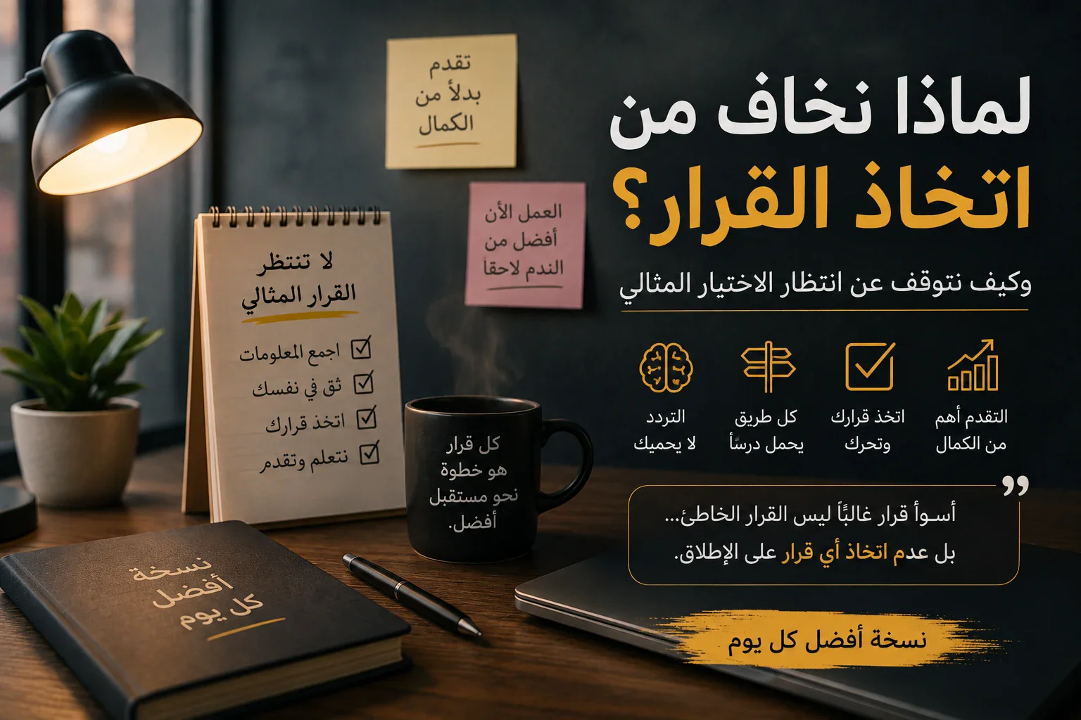 image about لماذا نخاف من اتخاذ القرار؟ وكيف نتوقف عن انتظار الاختيار المثالي؟