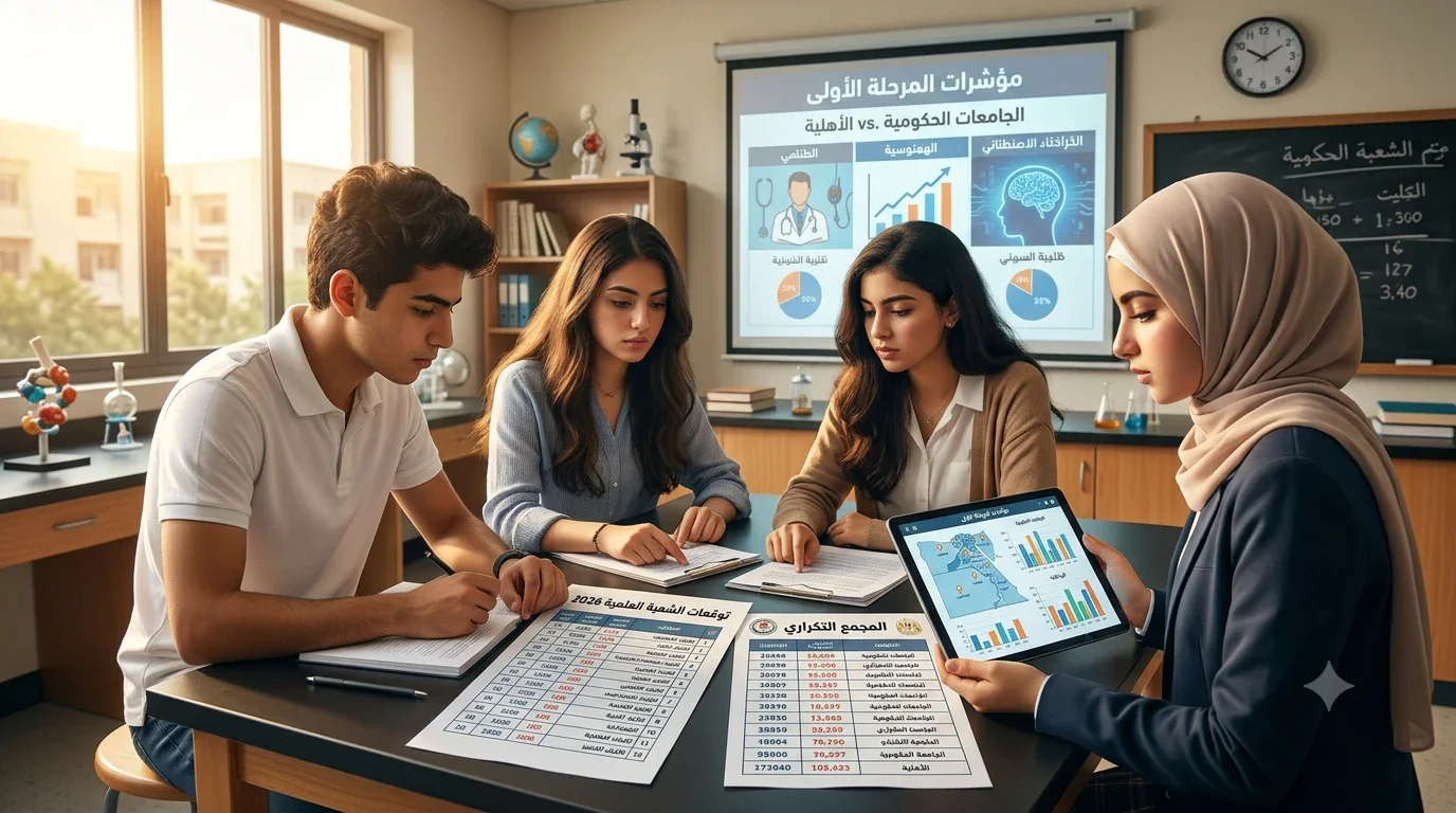 image about توقعات تنسيق الثانوية العامة 2026: المؤشرات الأولية والحد الأدنى لكليات القمة