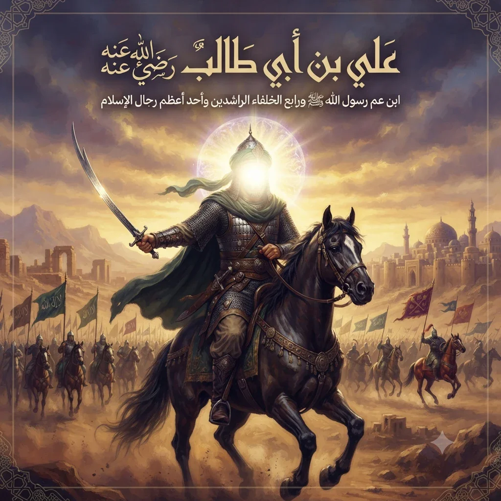 image about علي بن أبي طالب رضي الله عنه.. ابن عم رسول الله ﷺ ورابع الخلفاء الراشدين وأحد أعظم رجال الإسلام