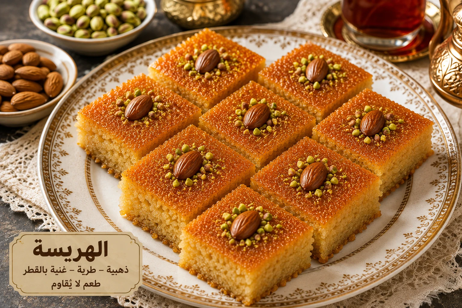 image about طريقة عمل الهريسة الاصلية في المنزل