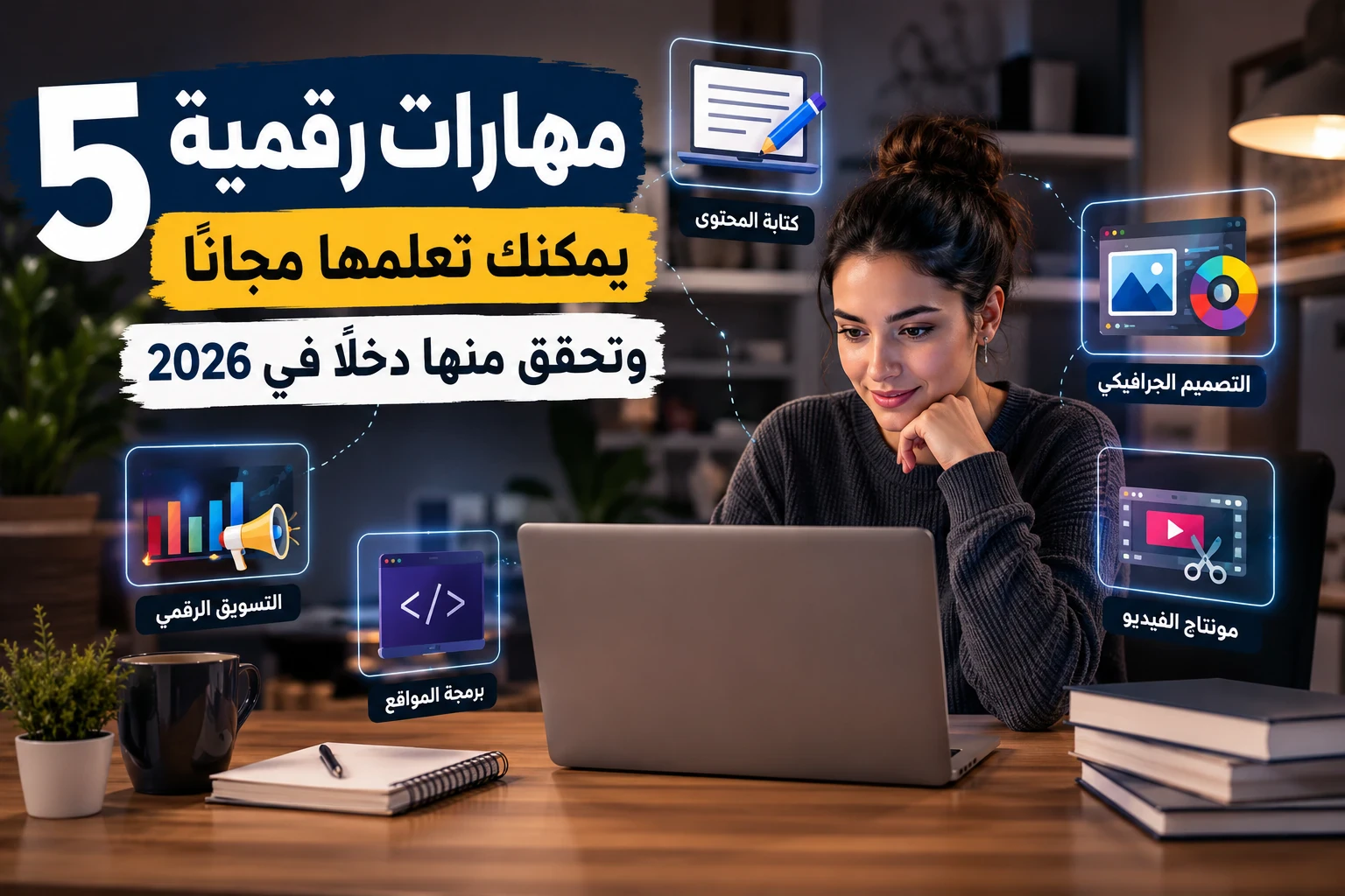 image about 5 مهارات رقمية يمكنك تعلمها مجانًا وتحقق منها دخلًا في 2026