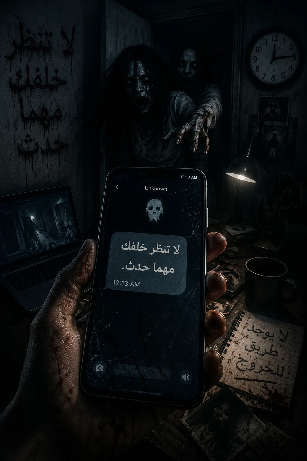 image about قصة رعب: الرسالة التي وصلت بعد منتصف الليل... ومن قرأها اختفى في اليوم التالي