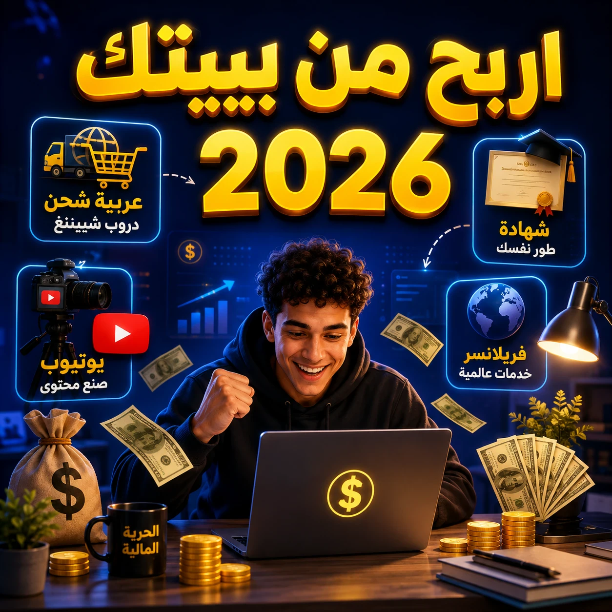 image about ازاي تبدأ تربح من النت في 2026؟ الدليل الكامل من الصفر