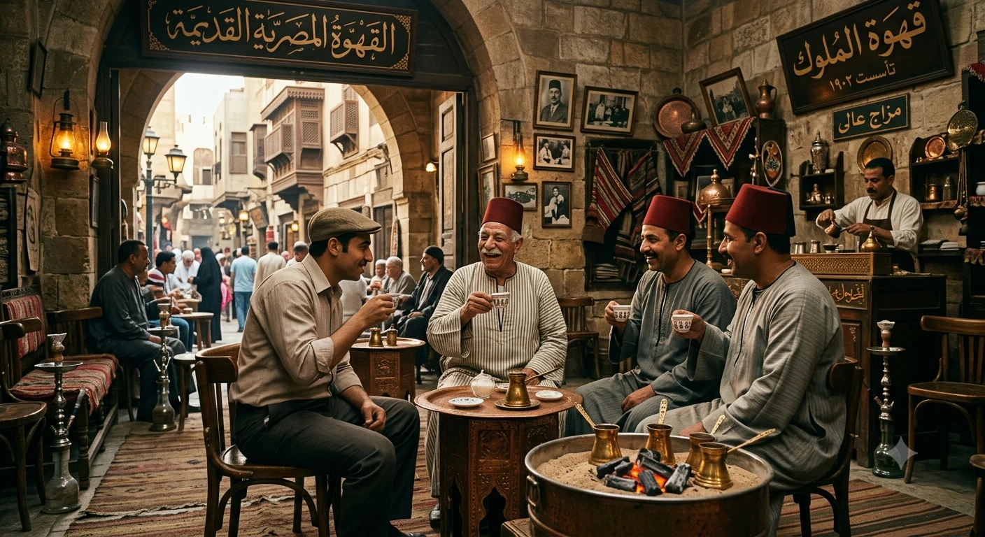 image about تاريخ القهوة في مصر وكانت ايه بنسبه للمصريين 