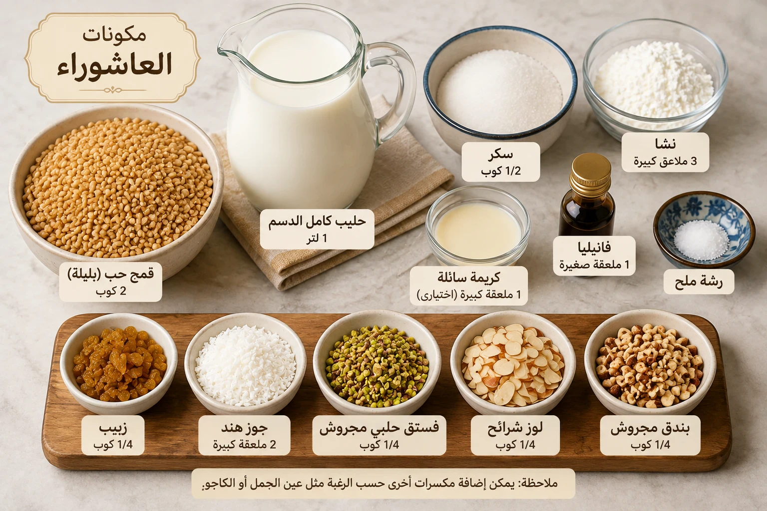 image about طريقة عمل العاشوراء المصرية الاصلية في المنزل