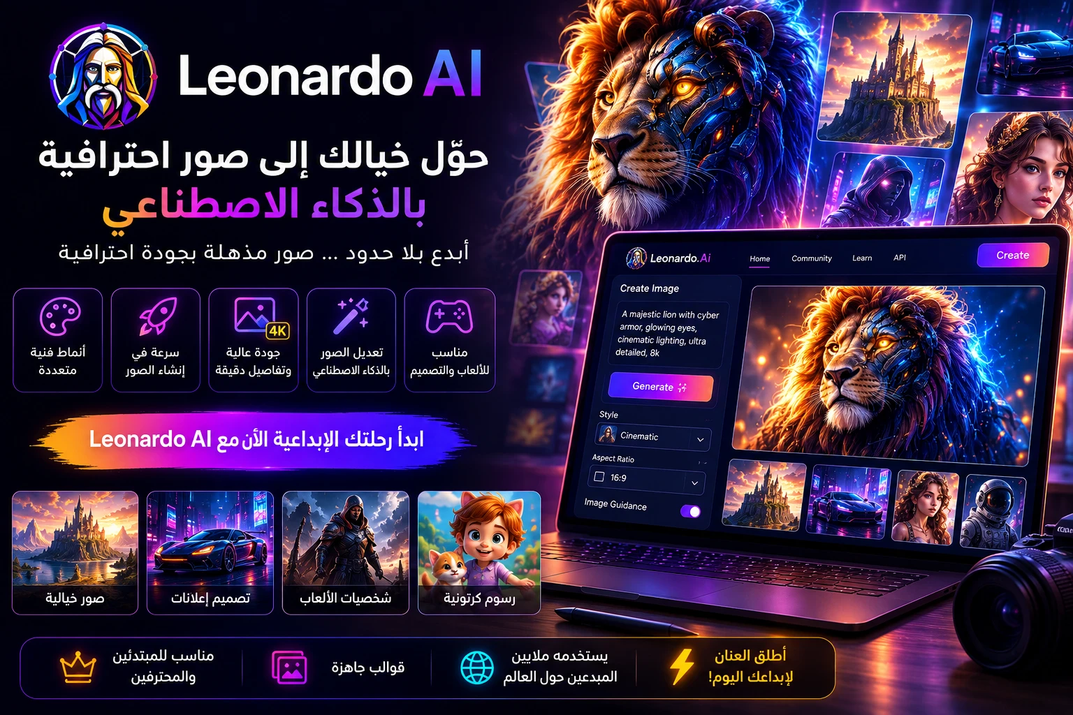 image about أفضل 10 أدوات ذكاء اصطناعي في 2026 لإنشاء الفيديوهات والصور وزيادة إنتاجيتك