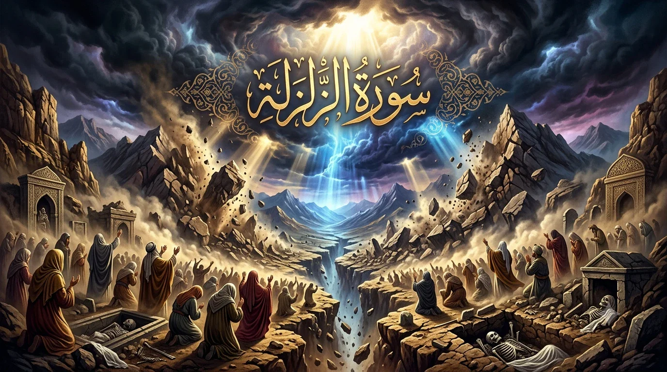 image about تفسير سورتي الزلزلة والعاديات
