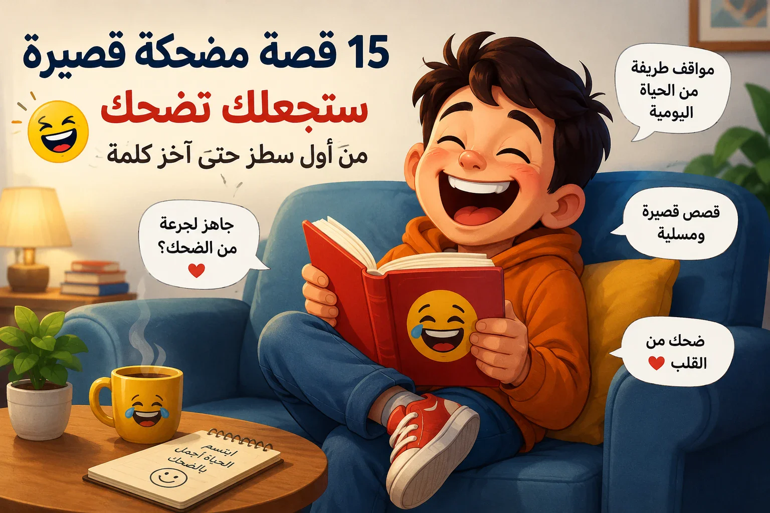 image about 15 قصة مضحكة قصيرة ستجعلك تضحك من أول سطر حتى آخر كلمة 😂