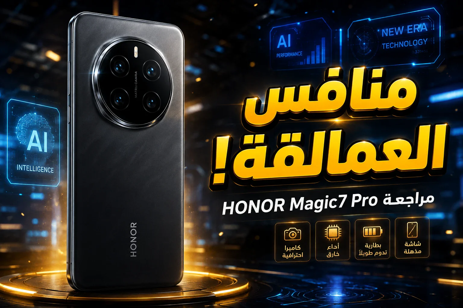 image about 🚀 مراجعة HONOR Magic7 Pro: هاتف رائد يجمع بين الذكاء الاصطناعي والأداء القوي